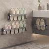 Modern Space Aluminum Wall Mount Shoe Rack With Waterproof Design For Bathroom And Kitchen Storage