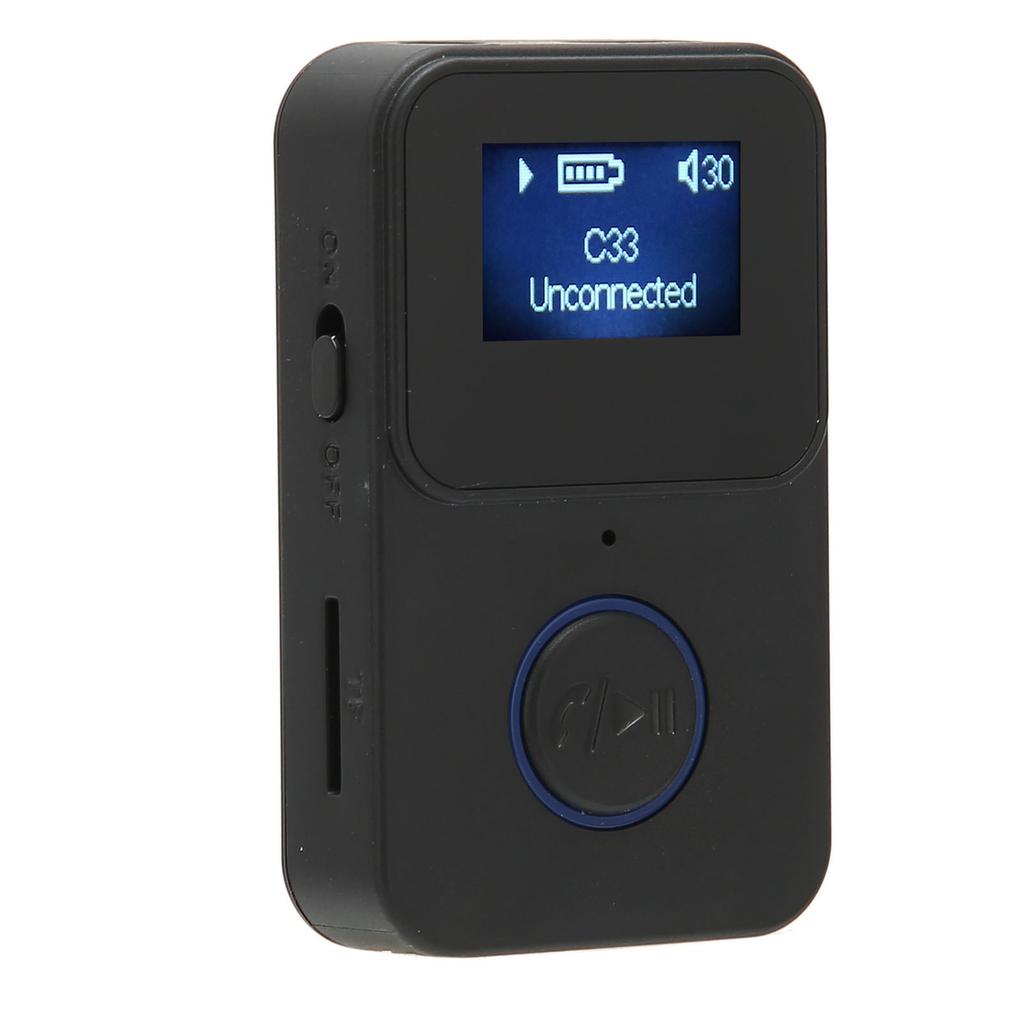 C33 BT 5.0 2 in 1 Audio Adapter Dual Signal Wireless Audio Adapter with LCD Display