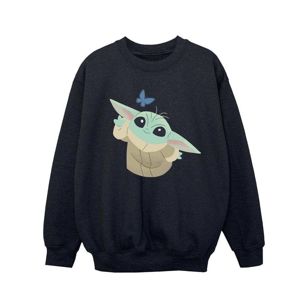 STAR WARS Girls The Mandalorian Butterfly Catching Sweatshirt