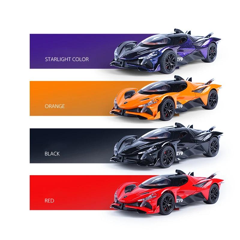 1/32 Apollo Project EVO Alloy Cast Toy Car Model Sound and Light Children's Toy Collectibles Birthday Gift