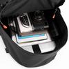Men's Backpack Large Capacity Student Schoolbag Travel Backpack Solid Color Computer Bag