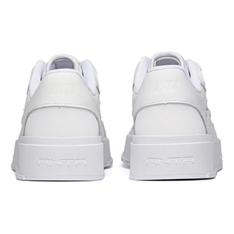 Anta Synthetic Leather Abrasion Resistant Breathable Abrasion Resistant Breathable Low top Skateboard Shoes Men's White 112148073-4