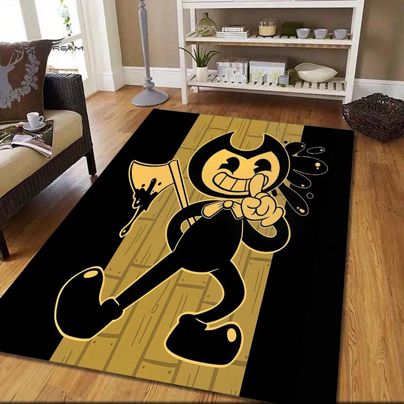 Bendy Pattern Square Carpet,Area Rug,Carpet Rug for Living Room Bedroom Sofa Playroom Decor,Non-slip Floor Mat,Holiday Birthday Gifts 60cmx90cm