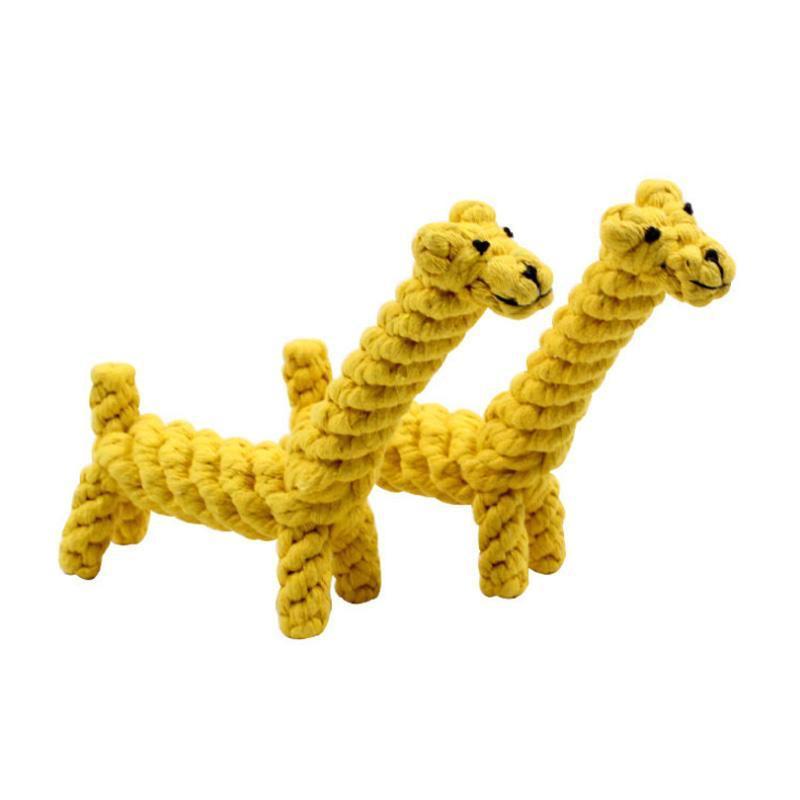 Bite-Resistant Interactive Puppy Knot Toy for Teeth Cleaning and Training
