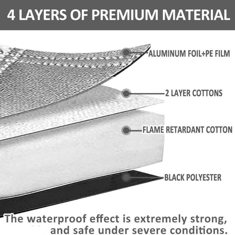 Motorhome Window Protector Aluminum Foil Sunshield Customized For Sprinter 515 Weatherproof Design Heat Reflection Snow