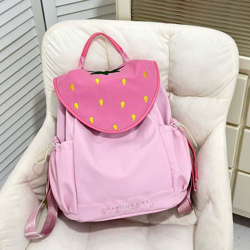 

Новый высококачественный, свежий и милый разноцветный фруктовый рюкзак, легкий рюкзак большой вместимости для учеников начальной школы 3-6 классов