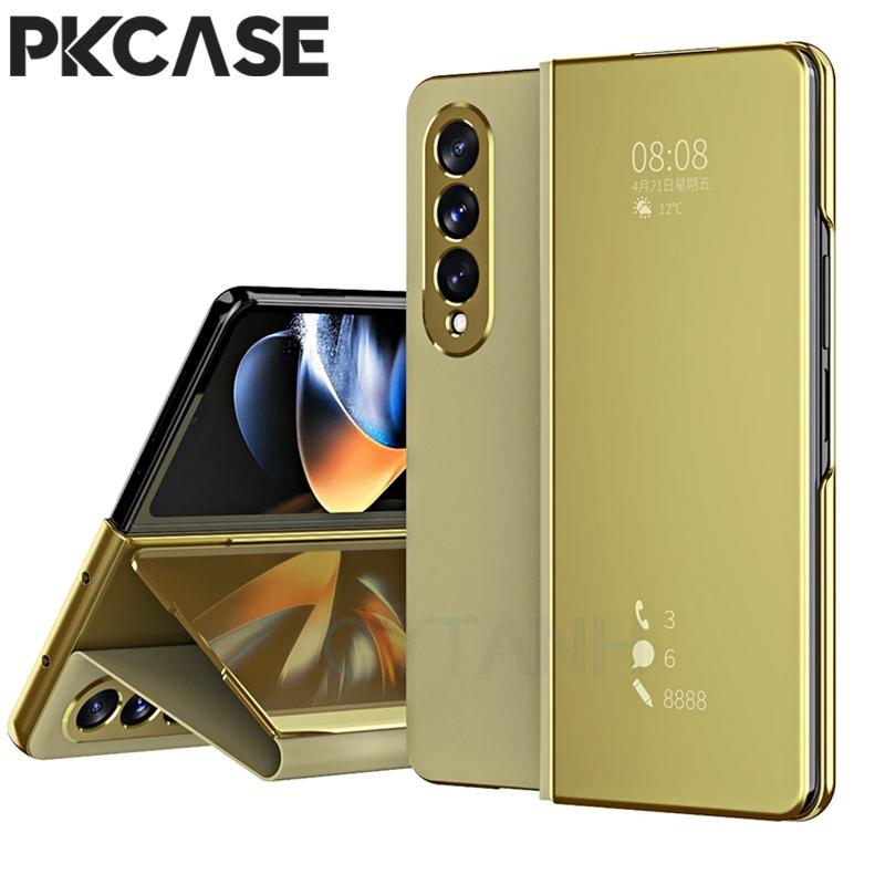 Intelligente Spiegel Flip Phone Hülle für Samsung Galaxy Z Fold 8 Z Fold 7 Z Fold 6 Z Fold 5 Z Fold 4 Z Fold 3 5G Lederhülle