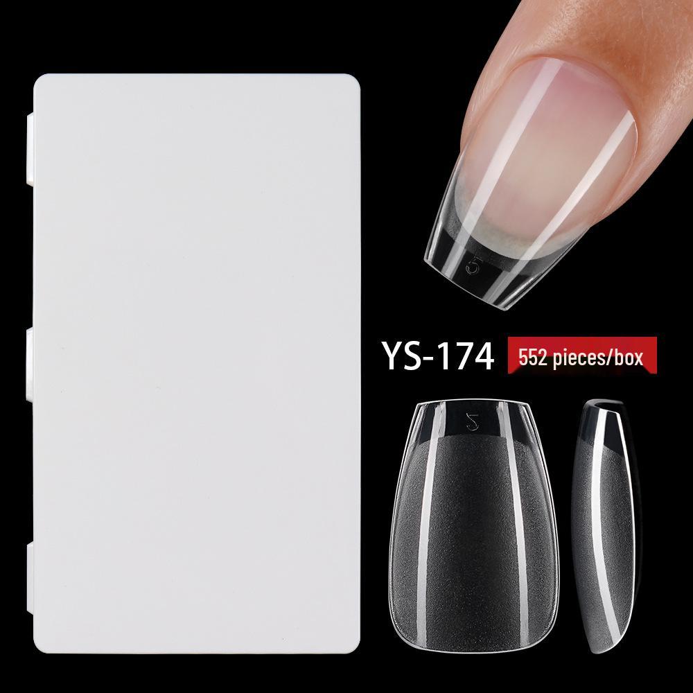 Ultra-Thin Seamless Short Matte Nail Tips - 552 Pieces
