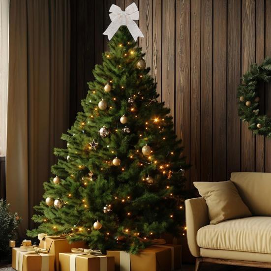 Jutová mašle Rustikální jutové stuhy Mašle Předvázané mašle na věnec Ozdoba na špičku vánočního stromku Ozdoba na narozeninovou svatbu Sváteční párty dekorace