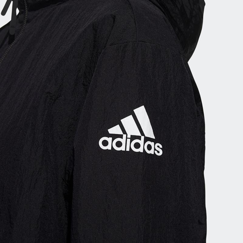 Adidas Sport Casual Woven Jacket Men Outerwear Black FM9300