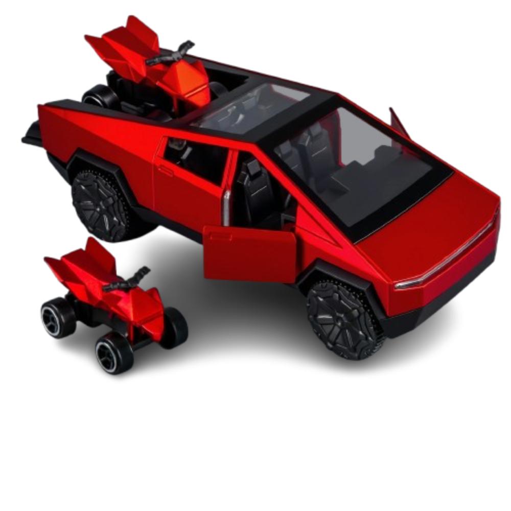 

Decoration 1:36 Cybertruck Toys Collection Pull Back Vehicles Toy Gift for Boy красный