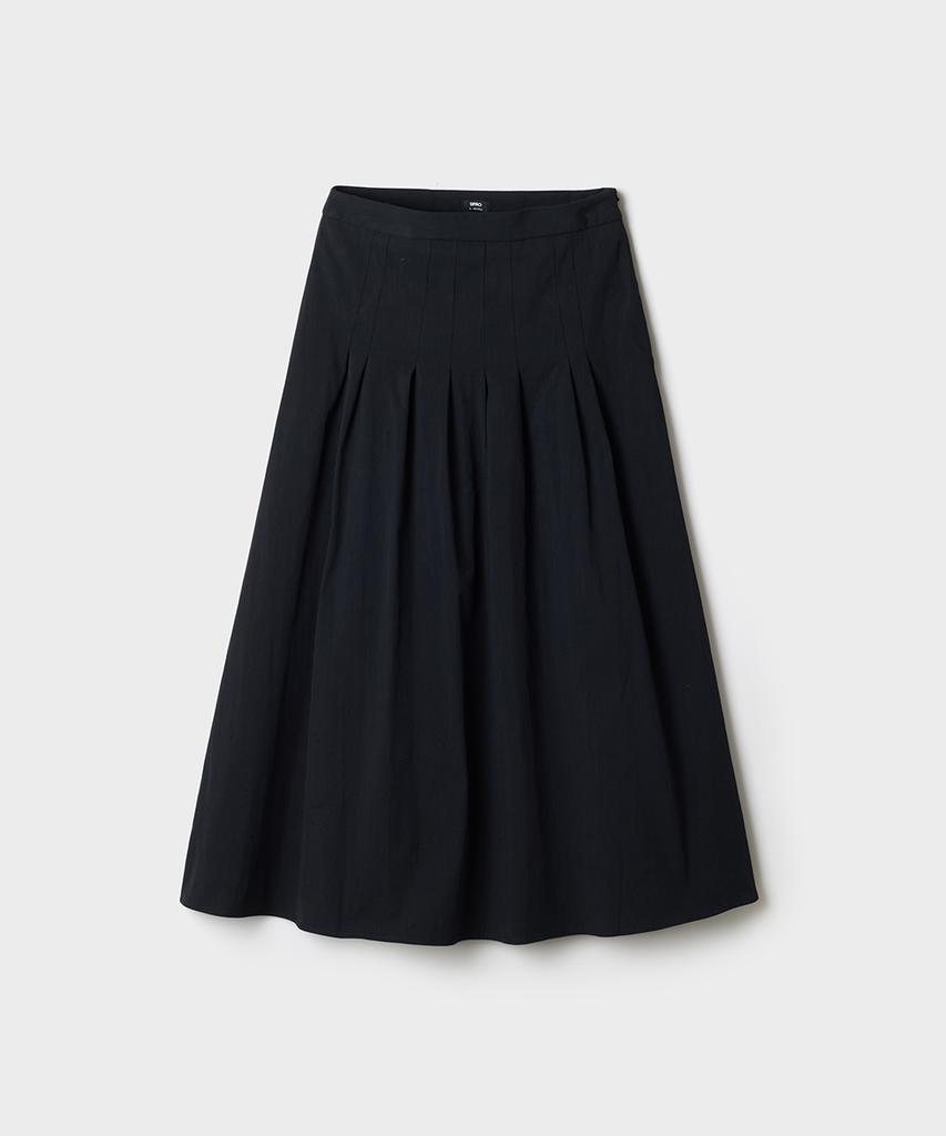 Seupao Double Pleated Long Skirt_Spwhg25W01