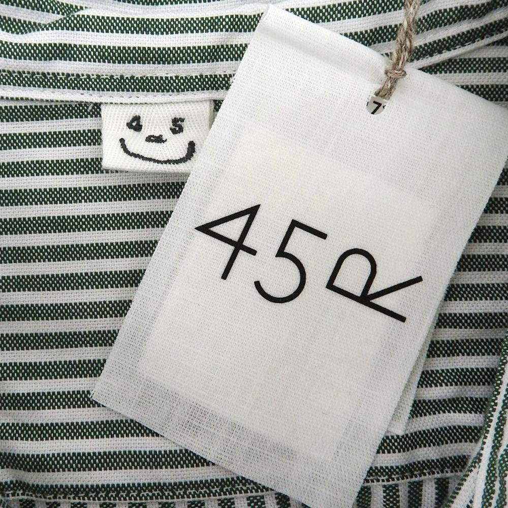 45R Excellent condition Supima Oxford medium-sized shirt dress, women's, green and white, 00 50350171 dress 00 Green / whiteUsed