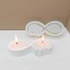 Candle Holder Castings Molds Ribbon Love Candlesticks Silicone Molds Soap Molds