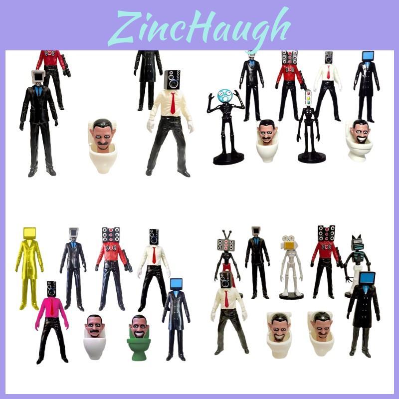 Non-assembled 2.5-4.5 Inch Toilet Man Vs Surveillance Man Pvc Figure For Export