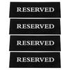 Acrylic Reserved Table Tent Signs for Reservation 4Pcs Black for Events