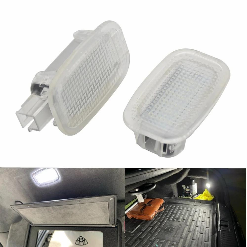 2PCS LED Luggage Trunk Light For Benz W164 X164 W169 A45 C197 W204 W212 W216 W245 W463 No Error Courtesy Footwell Door Lamp