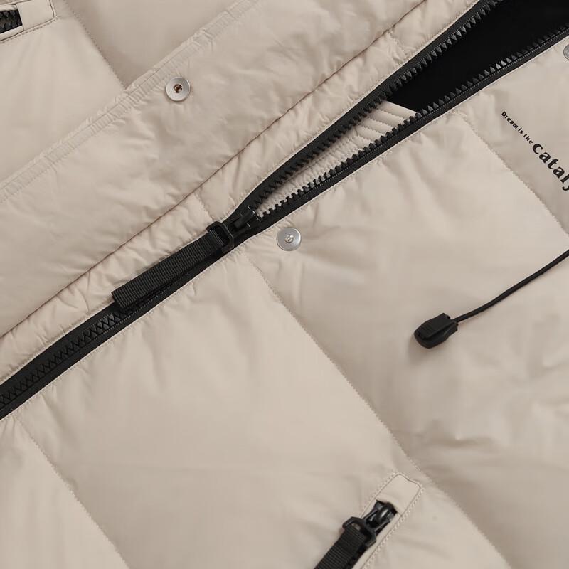 Xuezhongfei Women's Mid-Length Hooded Down Jacket