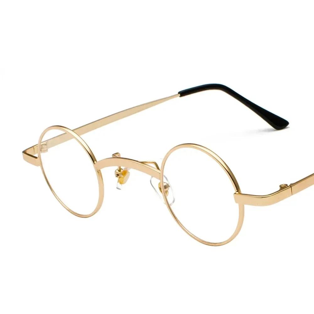 Trending Wide Bridge Retro Punk Sunglasses Small Round Clear Red UV400 Sun Glasses for Men Women