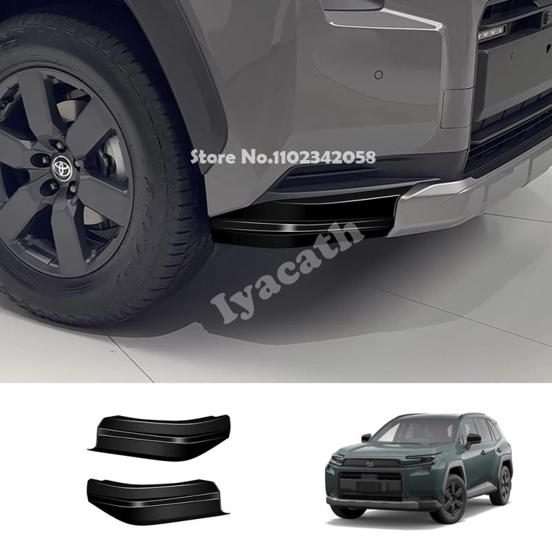 For Toyota RAV4 RAV 4 RAV4 2026 2027 Adventure ABS Black Car Exterior Front Bumper Corner Guard Bumper Protector Guard Cover