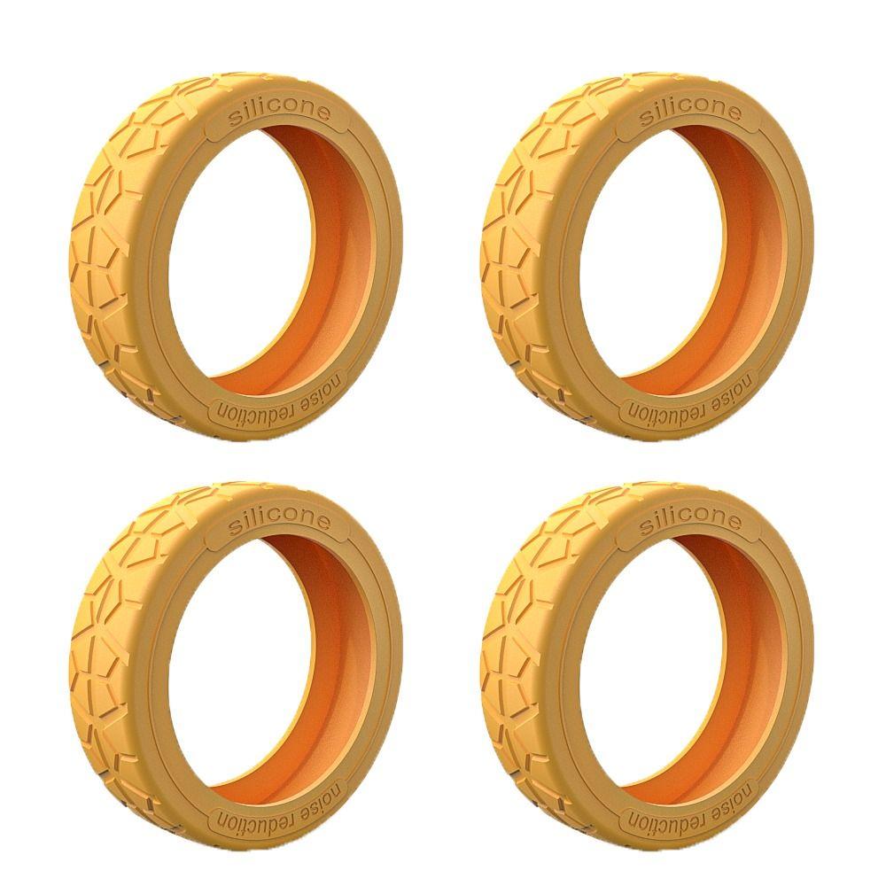 8 stk Silikon Koffert Hjul Beskyttelsesdeksel Reduser Støy Trallekasse Hjuldeksel