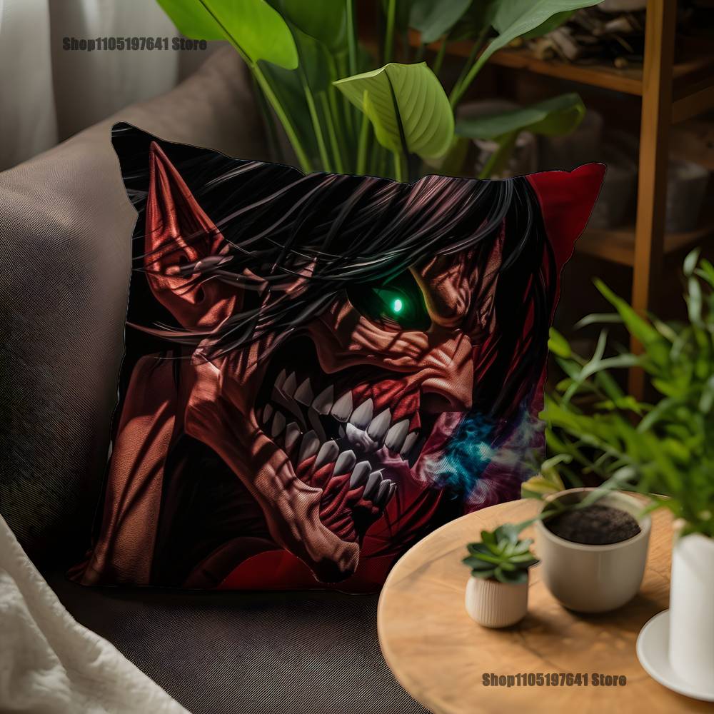 

Eren Y-YeagerS Pillow Case For Sofa Decor Car Office Room Printing Cushion Cover Decorations and Protector 12x12Inch