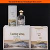 Transparent 500ml Glass Wine Bottle with Thickened Sealing, Customizable Text, Empty for Tasting and Packaging