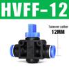 Pneumatic BUC-6-10 Hand Valve: 8mm Air Hose, 12mm Manual Straight Valve with Quick Connect Fitting