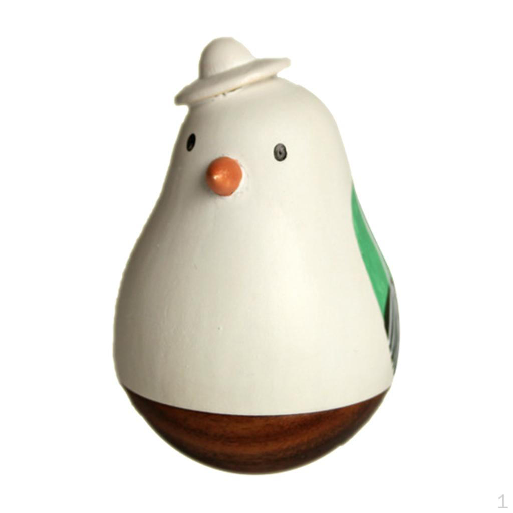 Cute Baby Figurines Statues for Home Decor, Hand- Animal Tumbler Doll Toy, Adorable