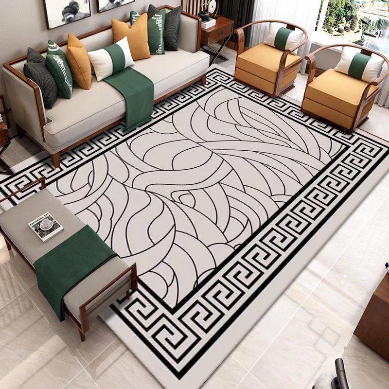 Chinese Style Living Room Carpet Sofa Tea Table Floor Carpets Modern Large Area Rug Bedroom Bedside Decoration Non-slip Foot Mat