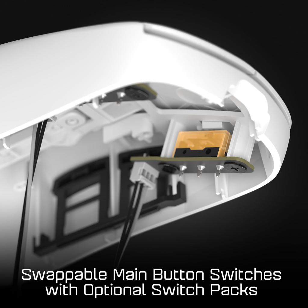 Endgame Gear OP1 8K Wired Gaming Mouse 8000Hz Polling PixArt PAW3395 Sensor Kailh GX Switch White EGG-OP1-8K-WHT