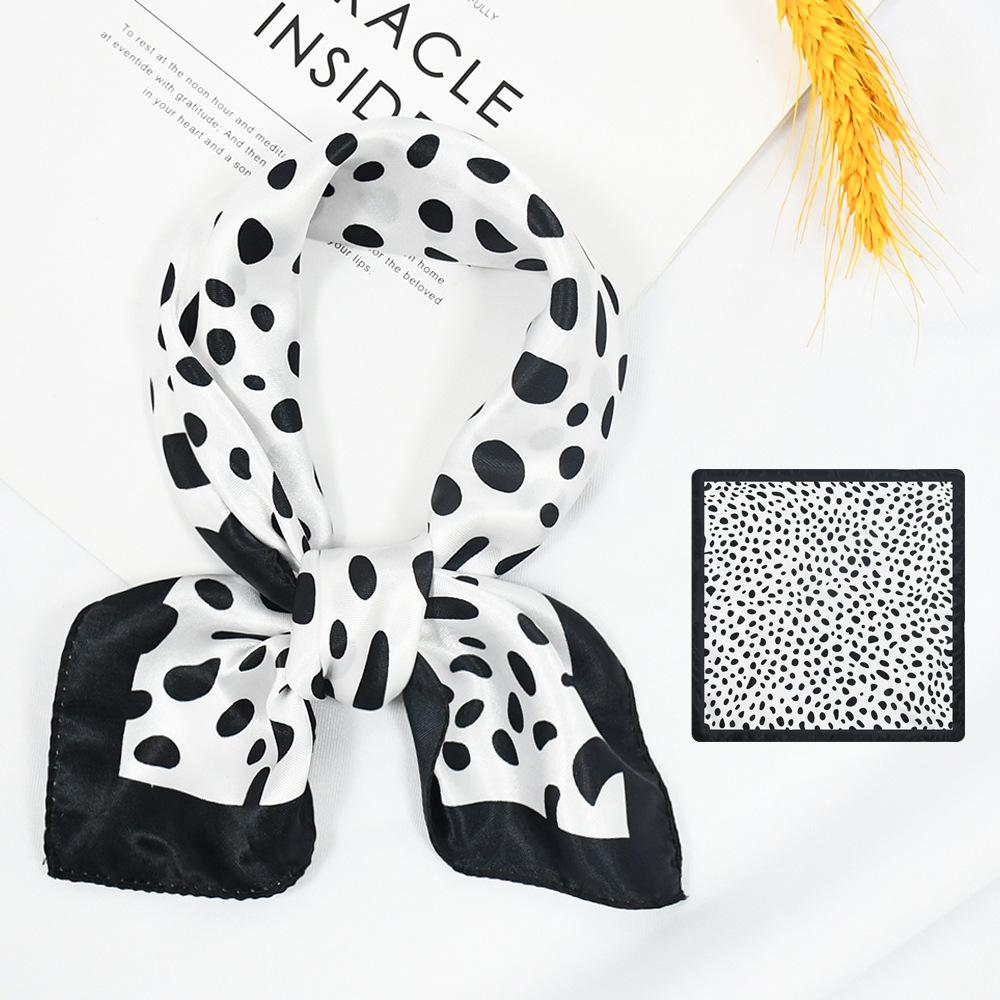 Nowa Modna Jedwabna Apaszka Wysokiej Klasy Kwadratowa Apaszka Łańcuszek Jedwab Symulowany 50x50 Mała Apaszka Dla Kobiet