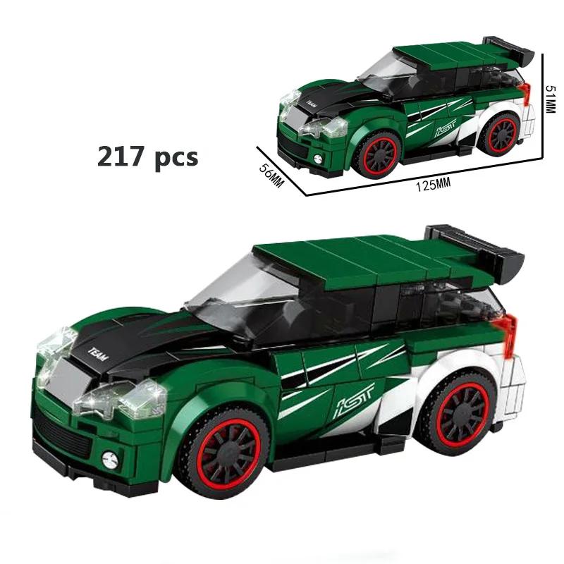 For Technical City Speed Champions Sports Car Racing Car Super Racers Figures Building Blocks Bricks Garage Toys Gifts Friends