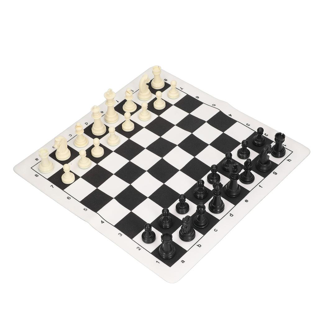 Chess Set Plastic International Chess Set Black And White Checkerboard Set With A Storage Bag