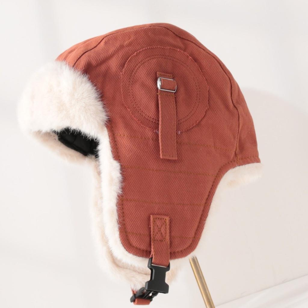 Imitation Fur Mink Hair Hat Female Fall and Winter Plush Fisherman Hat Khaki Senior Show Face Small Warm Ear Protection Lei Feng Hat