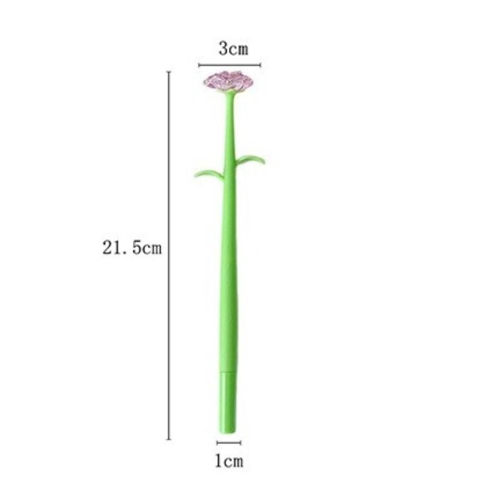 Quick-dry Rose Gel Pen Simulation Flower Writing Pen Multifunctional Ballpoint Pen  Gift