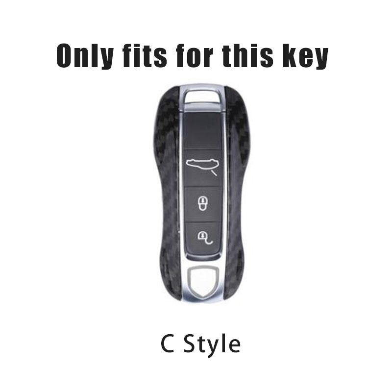 Zinc Alloy Car Key Case Cover Shell Fob For Porsche Panamera Macan 718 Taycan 911 Cayman Boxster 9ya 971 Car Styling Accessories DNPQR1