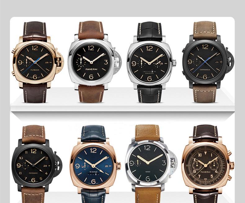 Peihaina Hai Genuine Crazy Horse Leather Strap for Panerai - Quick Release, 20/22/24/26mm.