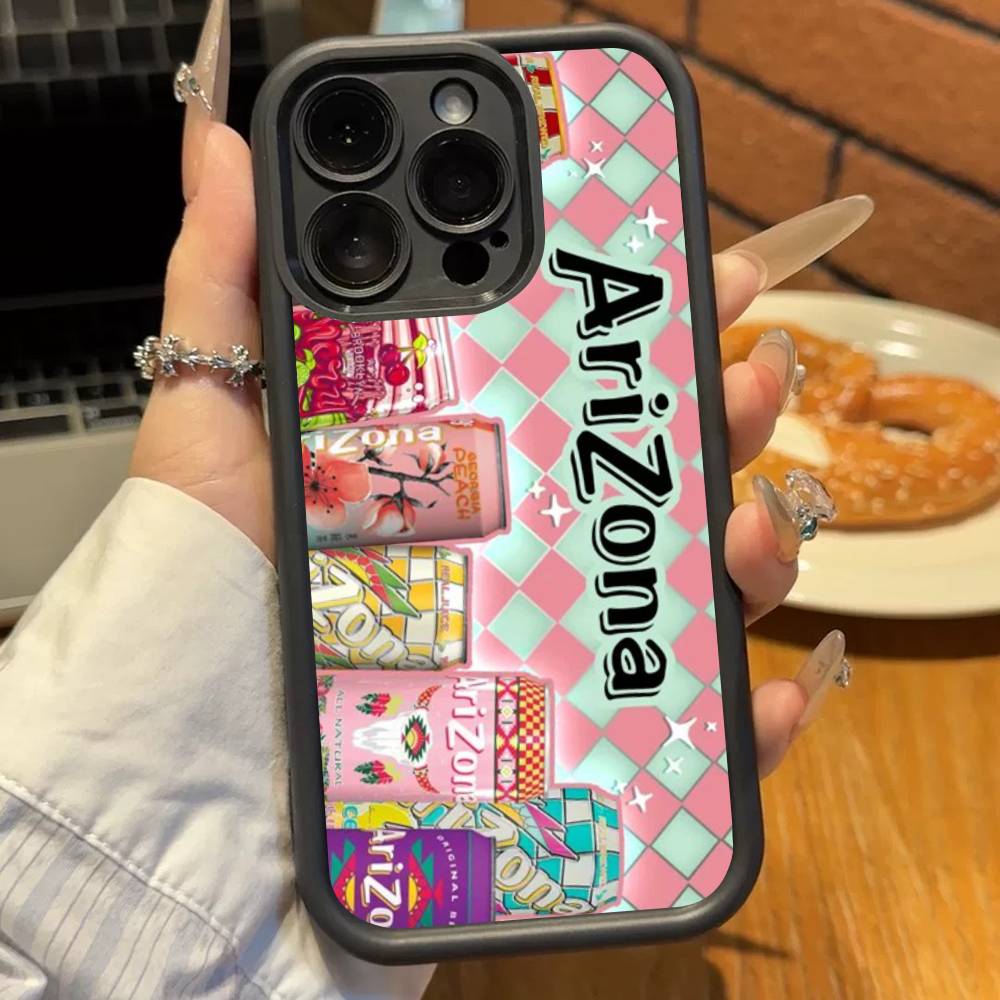

Fashion Vaporwave AriZona Iced Tea Aesthetic Phone Case For Iphone 11 12 13 14 15 16 17 Pro Max Mini Plus Soft TPU Back Cover iPhone 12