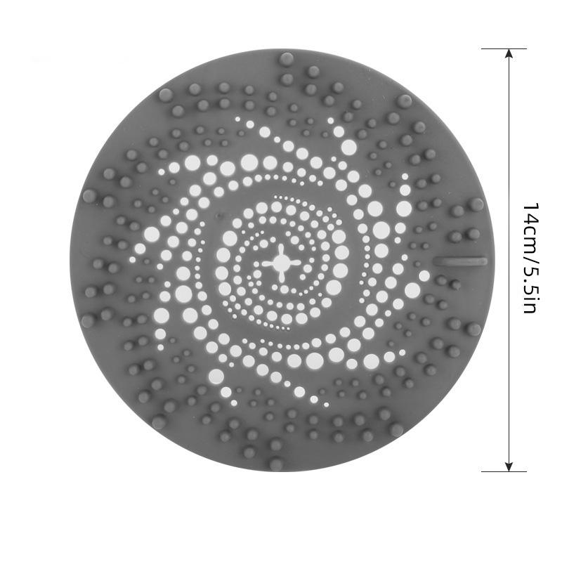 

Silicone Hair Filter Catcher Sink Anti-blocking Strainer Shower Floor Drain Stopper Kitchen Deodorant Plug Bathroom Accessories темно серый