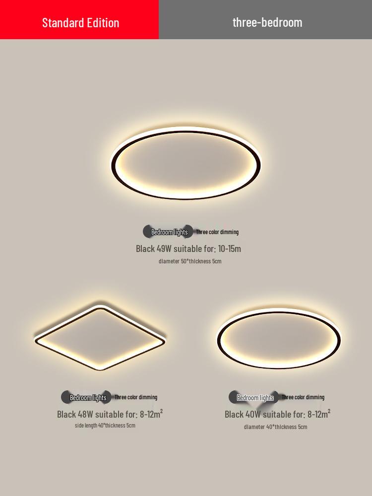 2025 Modern LED Ceiling Light with Remote Control - Minimalist Style for Master Bedroom & Living Room
