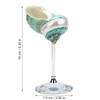 Glass Base Cocktail Drinks Cup Natural Shell Creative Wine Glass Creative Conch Shell Goblet  Bar
