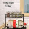 Under Sink Storage Organizer 2 Tier Drawers Cabinet Basket Kitchen Tools Sundries Rack Bathroom Under Sink Sliding Organizers