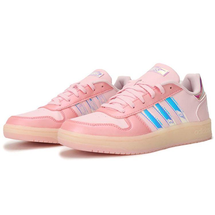 Adidas Neo Hoops 2.0 Synthetic Leather Comfortable Lightweight Shock Absorption Non-Slip Wear-Resistant Low-Top Retro Basketball Shoes H02712