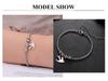 Cazador Swallow Bird Charm Bracelets for Women Stainless Steel Beads Box Chain Hand Bracelet Jewelry Gift 2026 Wholesale