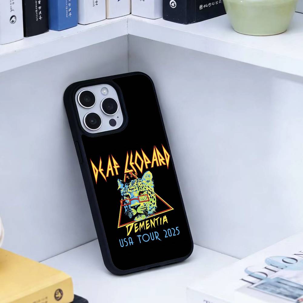 Hot Rock Band D-Def Leppard Phone Case For iPhone 14,16,15,13,17,12,Plus,Pro,Max Magnetic For Magsafe Frosted Cover