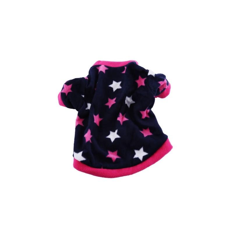 

Pet Shirt Stylish Super Soft Puppy Dog Winter Sweater Coat Clothes Apparel New Navy Blue+Star,XS