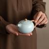 Ru Brennofen Tianqing Xishi Kanne Kung Fu Teeset Keramik kleine Teekanne zum Tee zubereiten und Tee trinken Haushaltsteekessel Einzelkanne Teebereiter