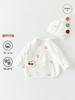 Newborn Pure Cotton Half-Back Shirt, 0-3 Months, Class A, Maternity Package - Long Front, Short Back Top