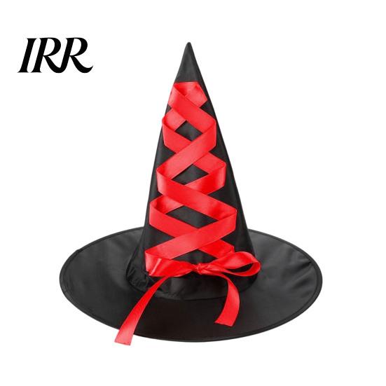 Creative Halloween Witch Hat, Reusable Oxford Cloth Pointed Wizard Hat for Costume, Carnival, Masquerade, Cosplay Party Black